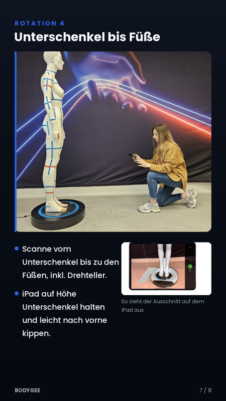Rotation 4 — Unterschenkel bis Füsse